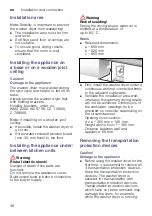 Preview for 38 page of Bosch WVH28420SN Instruction Manual And Installation Instructions
