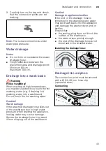 Preview for 41 page of Bosch WVH28420SN Instruction Manual And Installation Instructions