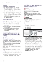 Preview for 14 page of Bosch WVH28422SN Instruction Manual And Installation Instructions