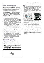 Preview for 33 page of Bosch WVH28422SN Instruction Manual And Installation Instructions