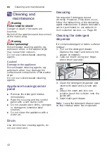 Preview for 42 page of Bosch WVH28422SN Instruction Manual And Installation Instructions