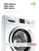 Bosch WVH28440AU Specifications предпросмотр