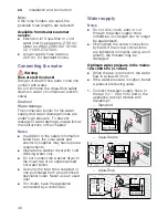 Preview for 40 page of Bosch WVH28441AU Instruction Manual And Installation Instructions