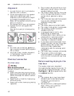 Preview for 42 page of Bosch WVH28441AU Instruction Manual And Installation Instructions