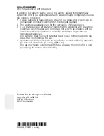 Preview for 44 page of Bosch WVH28441AU Instruction Manual And Installation Instructions