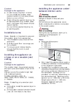 Предварительный просмотр 39 страницы Bosch WVH28470EP Instruction Manual And Installation Instructions