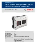 Preview for 1 page of Bosch XDK 110 General Information Manual