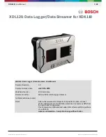 Bosch XDL120 User Manual preview