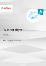 Bosch XQG100-WDU285H00W User Manual And Installation Instructions preview