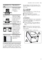 Предварительный просмотр 13 страницы Bosch XQG100-WGB254X00W User Manual And Installation Instructions