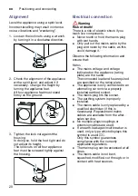 Preview for 20 page of Bosch XQG100-WNA254VA0W User Manual And Installation Instructions