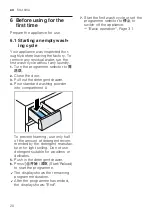 Предварительный просмотр 20 страницы Bosch XQG100-WNB254X00W User Manual And Installation Instructions