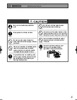 Предварительный просмотр 5 страницы Bosch YS1780RA Owner'S Manual