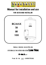 Boschetti Industrie Meccaniche BGMAX 100 Manual For Installation And Use preview