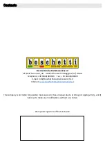 Preview for 24 page of Boschetti Industrie Meccaniche BGMTBAX 300 Manual For Installation And Use For User And Installer