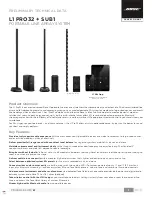 Bose Professional 840918-1100 Preliminary Technical Data preview