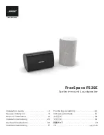 Предварительный просмотр 1 страницы Bose Professional FreeSpace FS2SE Installation Manual