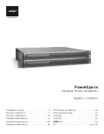 Preview for 1 page of Bose Professional PowerSpace P4150+ Installation Manual