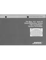 Bose 10.2 Series II Owner'S Manual preview