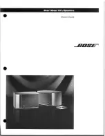 Предварительный просмотр 1 страницы Bose 100 J Owner'S Manual