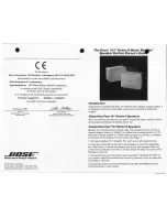 Bose 101 Series II Owner'S Manual предпросмотр