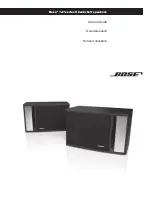 Предварительный просмотр 1 страницы Bose 141 Series II Owner'S Manual