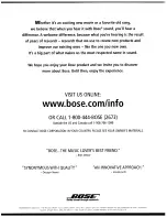 Предварительный просмотр 10 страницы Bose 151 SE Owner'S Manual