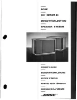 Preview for 1 page of Bose 201 Series III Owner'S Manual