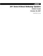 Bose 201 Series IV Owner'S Manual предпросмотр