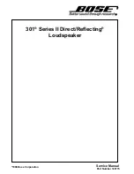 Preview for 6 page of Bose 301 II Series Manual