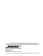 Preview for 7 page of Bose 301 II Series Manual