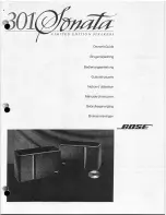 Bose 301 Sonata Owner'S Manual предпросмотр