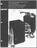 Bose 501s Owner'S Manual preview