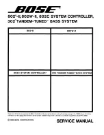 Предварительный просмотр 1 страницы Bose 802 C II Service Manual