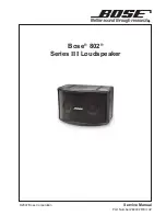 Bose 802 Series III Service Manual предпросмотр