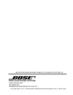 Предварительный просмотр 33 страницы Bose Acoustic Wave AW-1 Manual