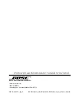 Preview for 8 page of Bose Acoustic Wave Cannon system II Service Manual