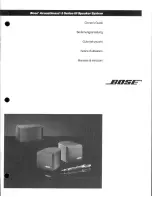 Bose Acoustimass 3 Series III Owner'S Manual preview