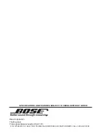 Предварительный просмотр 18 страницы Bose ACOUSTIMASS PRO Manual