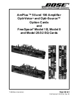 Preview for 57 page of Bose AmPlus 100 Supplement Manual