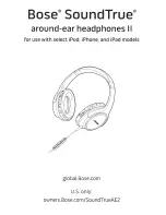 Bose around-ear headphones II Quick Start Manual предпросмотр