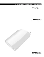 Bose AV28 Installation Manual preview