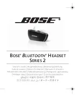 Bose BLUETOOTH HEADSET 2 SERIES Owner'S Manual preview