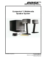 Bose Companion 5 Service Manual preview