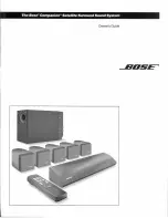 Preview for 1 page of Bose Companion Satellite Owner'S Manual