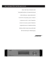 Preview for 1 page of Bose ControlSpace AMS-8 Safety Instructions & Installation Manual