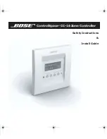 Bose ControlSpace CC-16 Safety Instructions & Install Manual preview