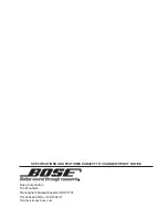 Preview for 109 page of Bose ControlSpace ESP-88 Service Manual