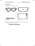 Предварительный просмотр 8 страницы Bose FRAMES Manual