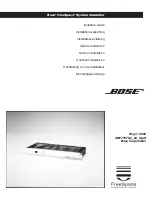 Bose FreeSpace 32 Installer'S Manual preview